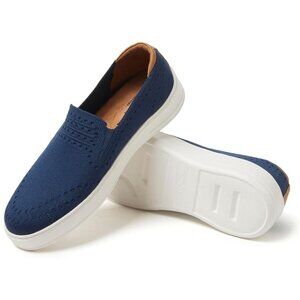 NO BOX Dearfoams Women's Sophie Slip On Casual Shoes Navy Size 7.5 $60 KK302